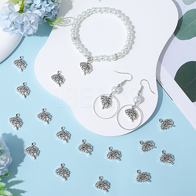100Pcs Tibetan Style Alloy Charms FIND-SC0005-72-1