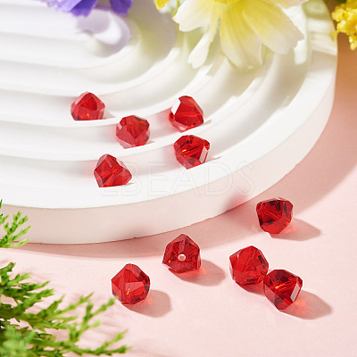 10Pcs Glass Imitation Austrian Crystal Beads GLAA-TADJ0001-11I-1