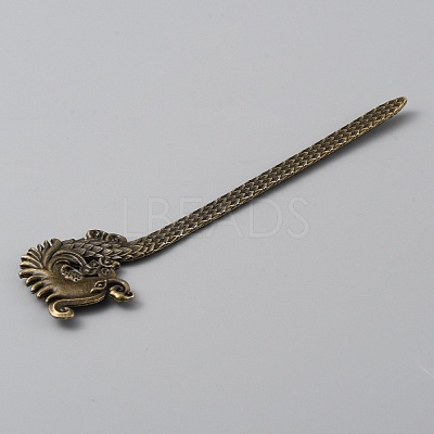 Alloy Dragon Hair Sticks MRMJ-WH0077-102A-AB-1