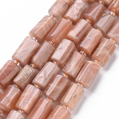 Natural Sunstone Beads Strands X-G-S345-8x11-011-1