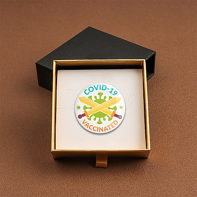 Tinplate Brooch JEWB-WH0012-003-1