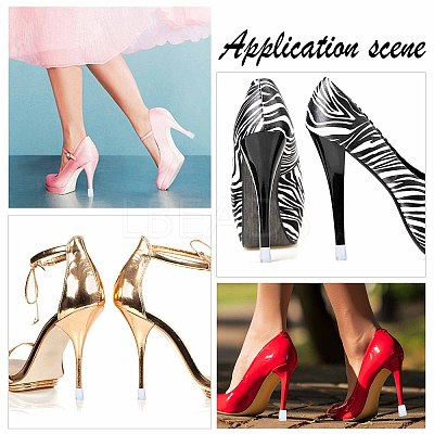 8Pair PVC High Heel Stoppers Protector FIND-GF0002-08B-1