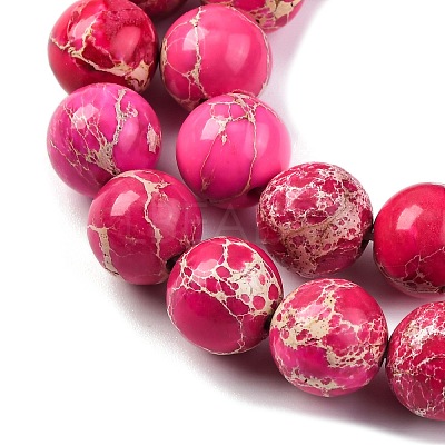 Dyed Natural Regalite/Imperial Jasper/Sea Sediment Jasper Beads Strands G-B124-C03-02-1
