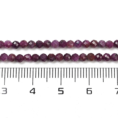 Natural Ruby Beads Strands G-C181-B06-02-1