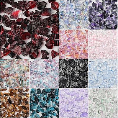 150Pcs Gradient Color Transparent Glass Beads GLAA-YW0004-91A-1