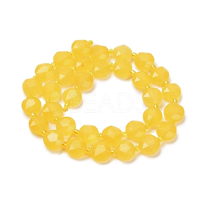 Dyed Natural White Jade Beads Strands G-C116-A181-01A-1