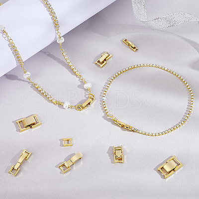 6 Style Brass Watch Band Clasps KK-PH0013-20-1