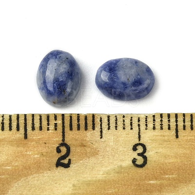 Natural Blue Spot Jasper Cabochons G-A094-01B-49-1