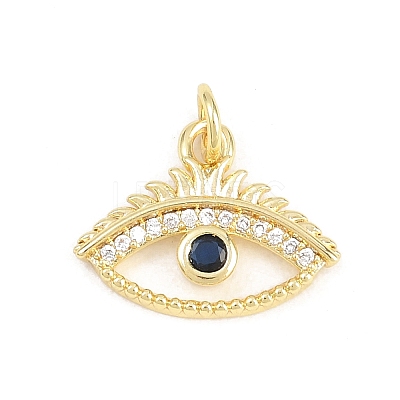 Brass Micro Pave Cubic Zirconia Pendants KK-F938-37G-02-1