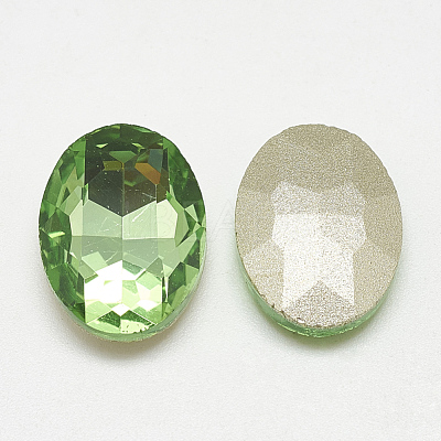 Pointed Back Glass Rhinestone Cabochons RGLA-T080-6x8mm-19-1
