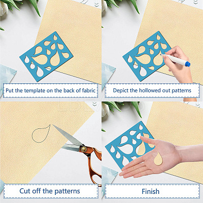 Acrylic Earring Handwork Template DIY-WH0359-074-1