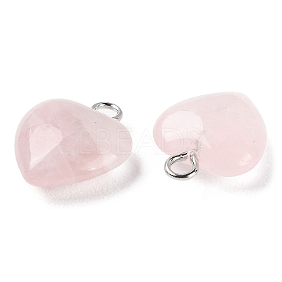 Natural Rose Quartz Pendants G-E603-01P-02-1