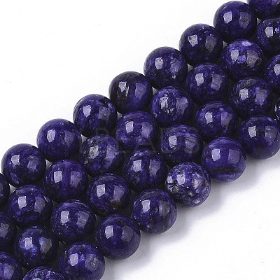 Natural Charoite Beads Strands LS-G-S150-57-10mm-1