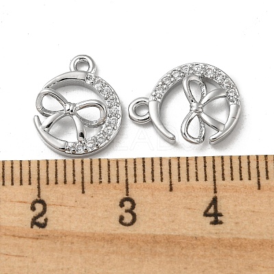 Brass Micro Pave Cubic Zirconia Charms LS-KK-H460-58P-1