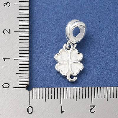 925 Sterling Silver Clover European Dangle Charms STER-H115-09S-1