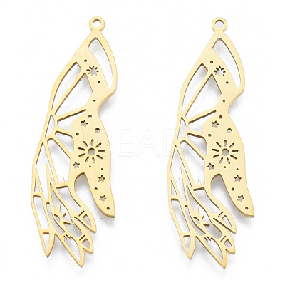 201 Stainless Steel Pendants STAS-N090-LA939-2-1