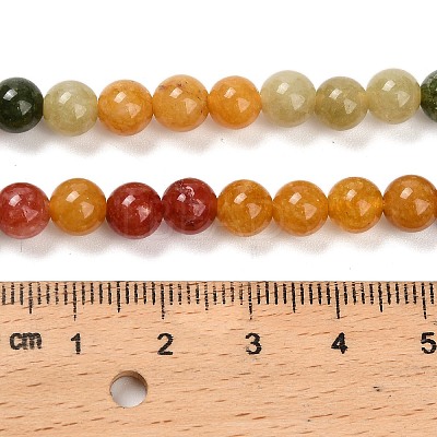 Natural White Jade Beads Strands G-Z097-A01-6mm-B-1