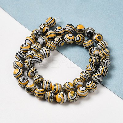 Synthetic Malachite Dyed Beads Strands G-P507-02A-04-1
