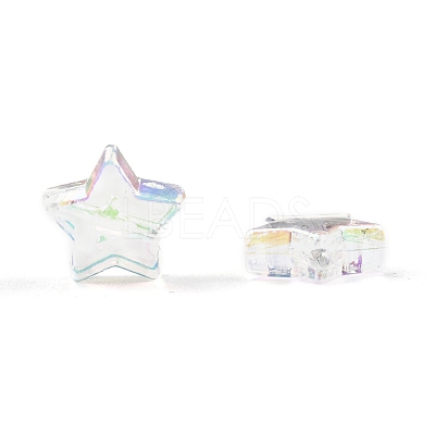 Eco-Friendly Transparent Acrylic Beads PL556-1-1