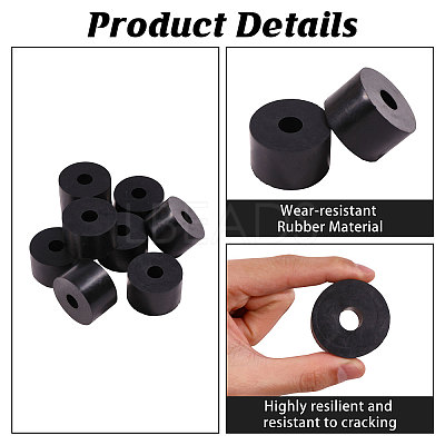 20Pcs Synthetic Rubber Shock Absorber AJEW-CO0001-03-1