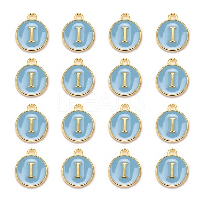 Golden Plated Alloy Enamel Charms X-ENAM-S118-04I-1