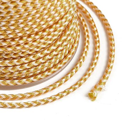 11M Polyester Braided Cord with Cotton Core & Metallic Thread OCOR-Z006-01-07-1