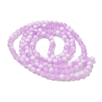 Crackle Glass Beads Strands GLAA-U001-6mm-04-1