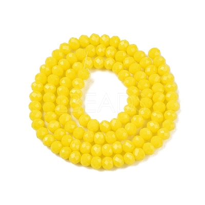 Opaque Solid Color Imitation Jade Glass Beads Strands EGLA-A044-P3mm-D04-1