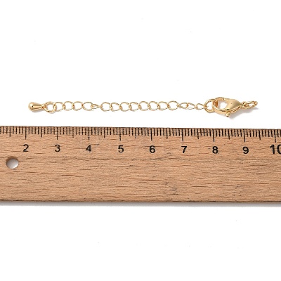 Rack Plating Brass Ends with Chain and Clasps KK-F873-01LG-01-1