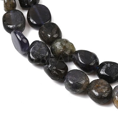 Natural Iolite/Cordierite/Dichroite Beads Strands G-A284-A02-03-1