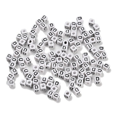 Opaque Acrylic Beads OACR-S076-01D-1