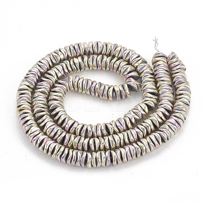 Electroplate Non-magnetic Synthetic Hematite Beads Strands G-N0322-01C-1