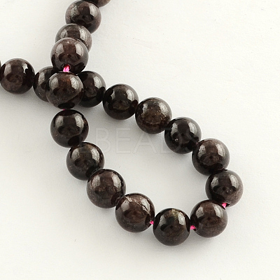 Natural Garnet Gemstone Beads Strands G-R263-7mm-1