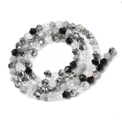 Electroplate Glass Beads Strands EGLA-D018-02C-1
