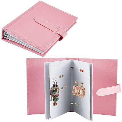Portable PU Leather Earring Display Book EDIS-CL0001-02C-1
