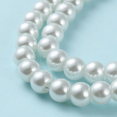 Glass Pearl Beads Strands HY-8D-B01-1