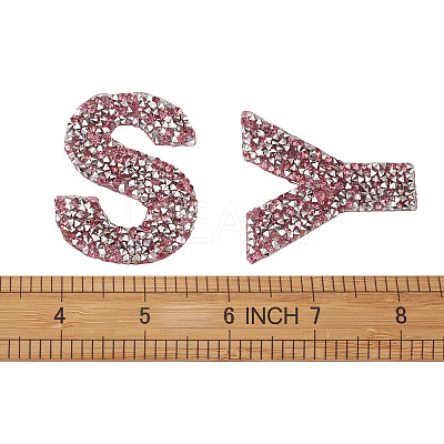 Alphabet Rhinestone Patches FW-TAC0001-01C-1