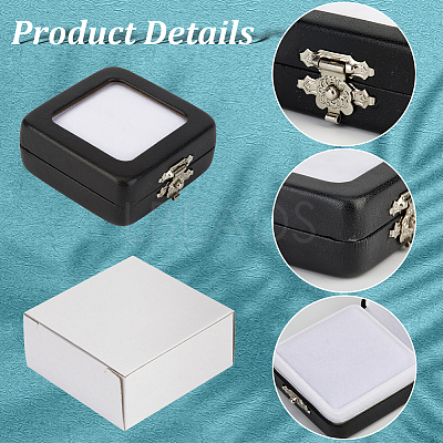 3Pcs PU Imitation Leather Loose Diamond Boxes CON-GF0001-14-1