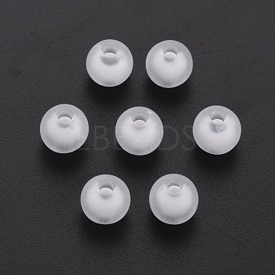 Frosted Acrylic Beads X-FACR-Q006-8mm-01-1