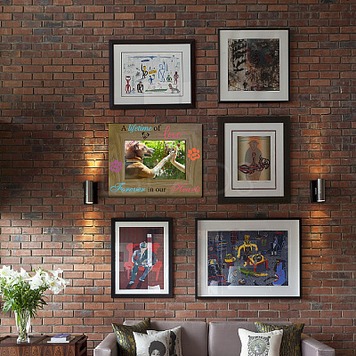 Rectangle Wood Photo Frames AJEW-WH20021-021-1