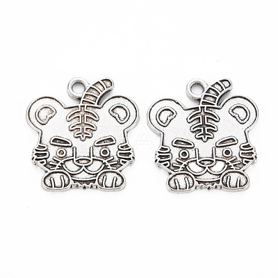 Tibetan Style Alloy Pendant Enamel Settings TIBEP-N010-004AS-RS-1