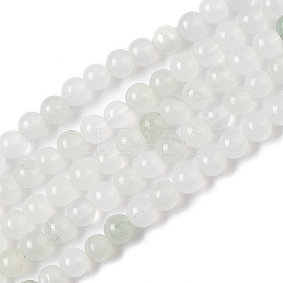 Natural Tianshan Cui Quartzite Beads Strands G-B046-01D-1