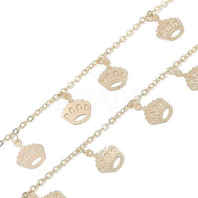 Handmade Brass Crown Chains CHC-Z001-04KCG-1