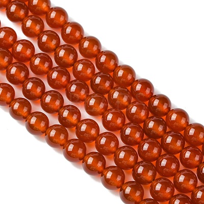 Natural Carnelian Beads Strands X-GSR8MM060-1-1