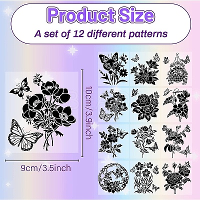 PVC Lamp Film for DIY Colorful Light Hanging Lamp Frosted Glass Jar DIY-WH0505-003-1