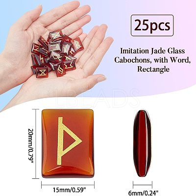 Imitation Jade Glass Cabochons GLAA-NB0001-23-1