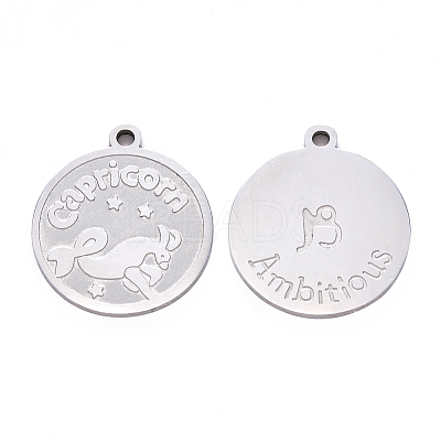 Non-Tarnish 201 Stainless Steel Pendants STAS-R106-01-1