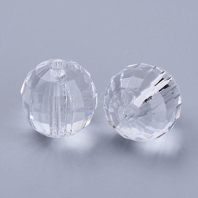 Transparent Acrylic Beads X-TACR-Q254-8mm-V01-1