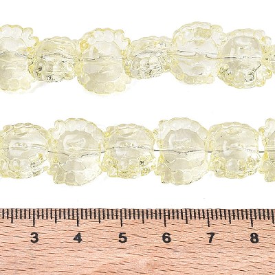 Electroplate Baking Paint Transparent Glass Beads Strands GL-CBA17FF-02E-1