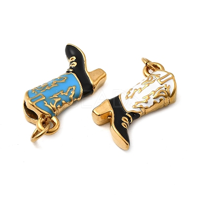 304 Stainless Steel Enamel Pendants STAS-B097-26G-04-1